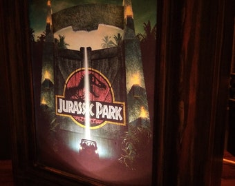 Custom 5x7 Jurrasic Park Lightbox