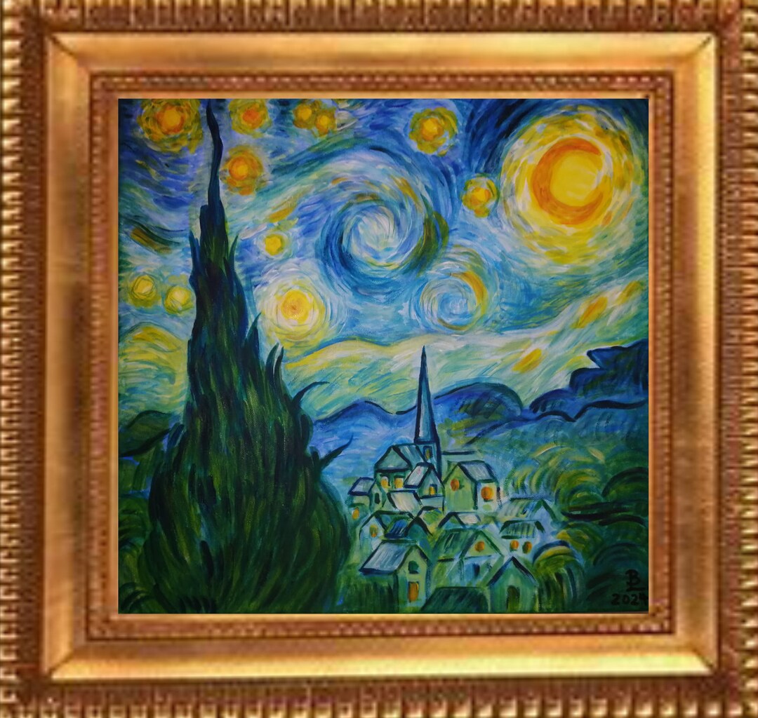 Vincent Van Gogh starry Night, the Starry Night / Canvas on High ...