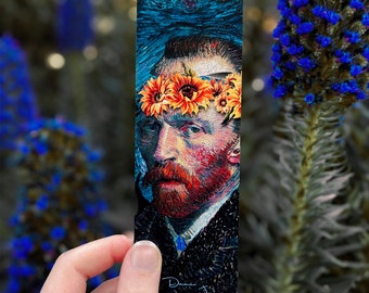 Vincent Van Gogh Bookmark Gift for Book Lovers, Starry Night Painting Gift for Art Lovers, Teacher Christmas Gift, Book Accessories, Bookish