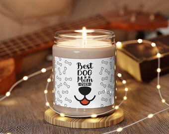 Mother's Day Gift for Fur Mom Dog Mom Scented Candle Best Dog Mom Ever