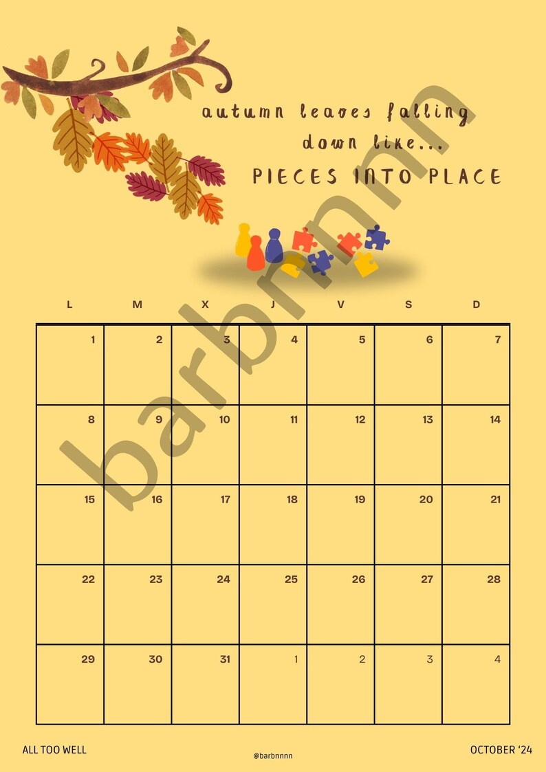 Taylor Swift 2024 Calendar for Print Etsy Australia