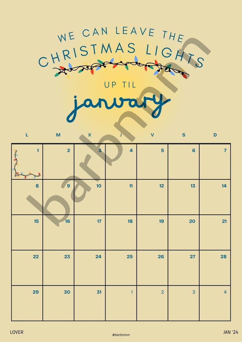 Taylor Swift 2024 Calendar for Print Etsy Australia