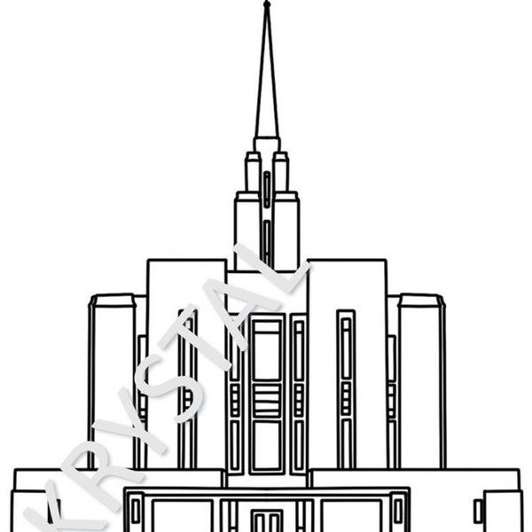 LDS Oquirrh Mountain Temple SVG