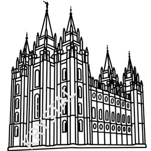LDS Salt Lake City Temple SVG