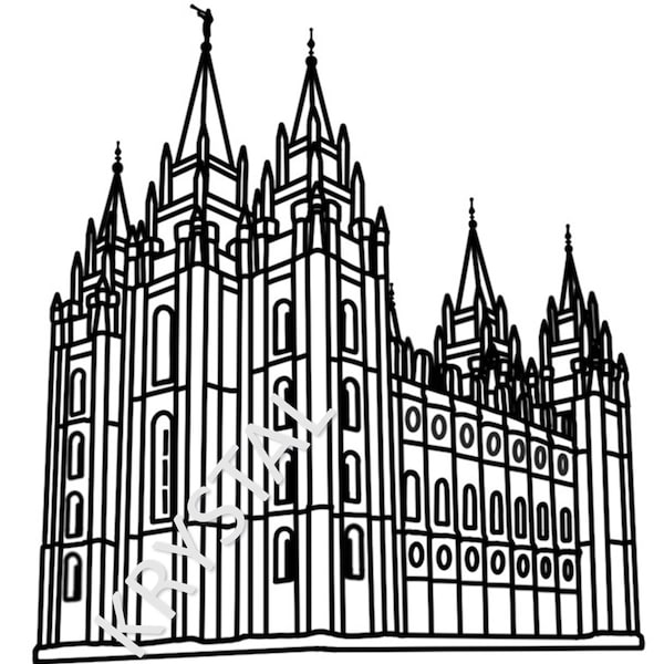 LDS Salt Lake City Temple SVG