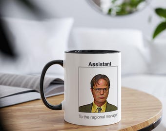 Dwight Schrute Mug | Assistant to the Regional Manager Quote | The Office Fan Gift | Funny TV Show Mug | Dunder Mifflin Merchandise