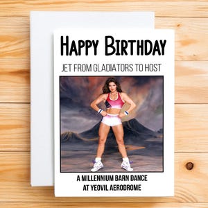 Biglietto di auguri di compleanno di Alan Partridge / Citazione di Jet da Gladiators / Divertente biglietto di auguri comico britannico / Regalo per fan di sitcom