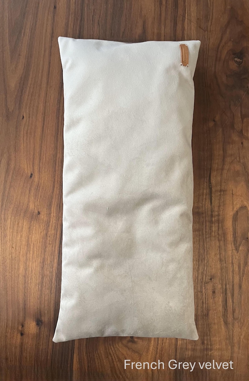 Cushion in French Grey velvet colour
