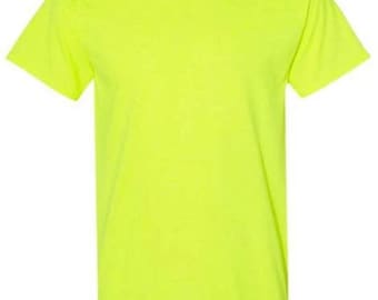 Custom Logo Safety T-Shirt: High Visibility Workwear, DTF Print