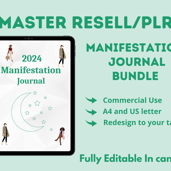 Manifestation journal master resell Boss Babe,Journal for Women, Goal-Setting Journal, Affirmation Journal for Women Entrepreneurs