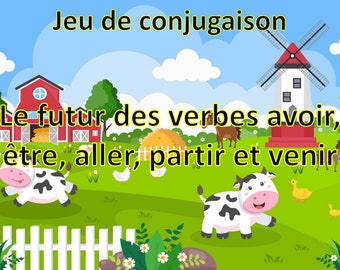 Board game – Conjugation – CE2/CM – The future of the verbs to have, to be, to go, to leave and to come