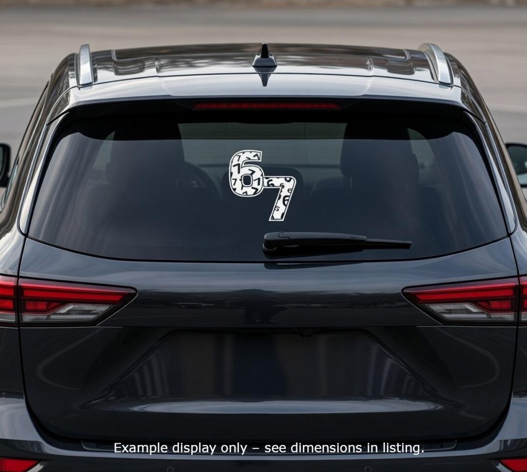 67 Reaction Sticker 6 7 Meme Sticker – Silly Gen Z Humor Decal - Etsy
