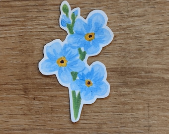 Forget Me Not Custom Vinyl Sticker