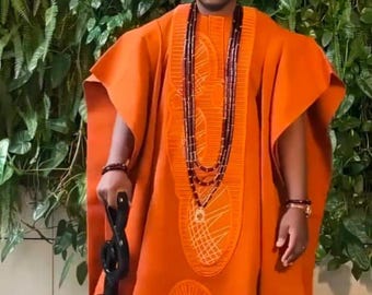 Aso Oke African Wedding Outfit: Traditional Attire for Couples