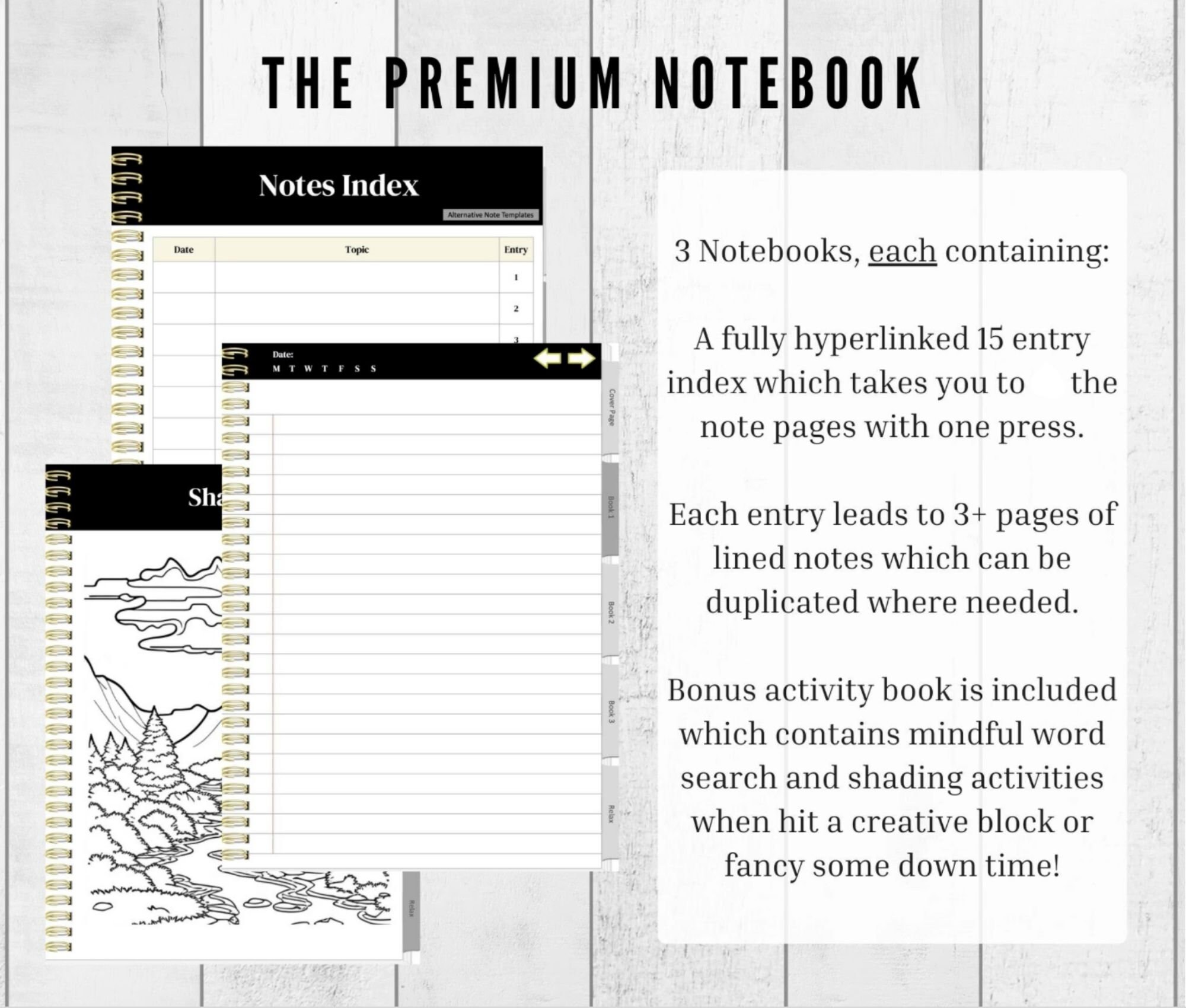 Writing Notebook Template.pdf Notebook PDF Template, Compatible With Remarkable 1 & 2, Additional ...