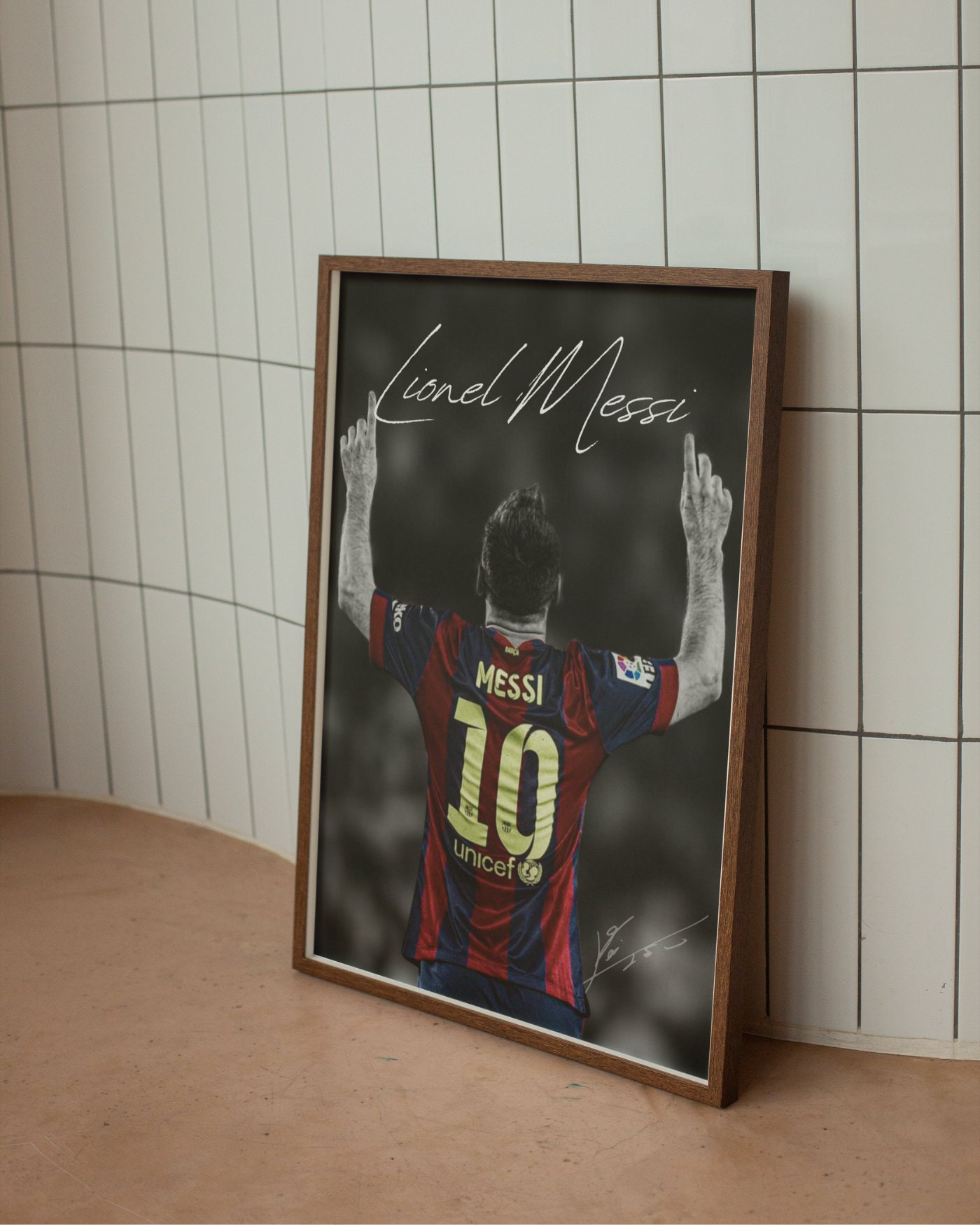 Lionel Messi 5 Piece Modular HD Printed Wall Frame