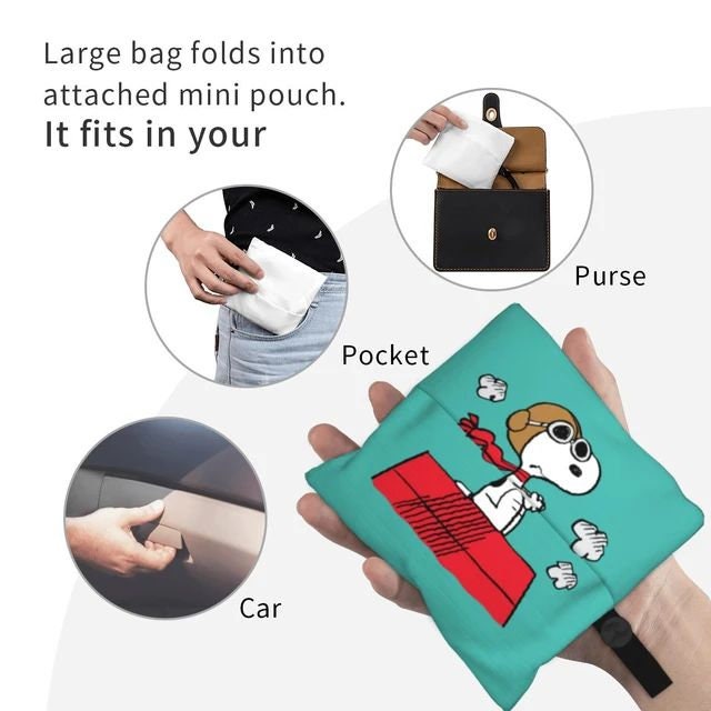 Snoopy Bag, Peanuts Gang Handbag, Kawaii, Snoopy Accessories, Cartoon, Japanese Bag, Snoopy