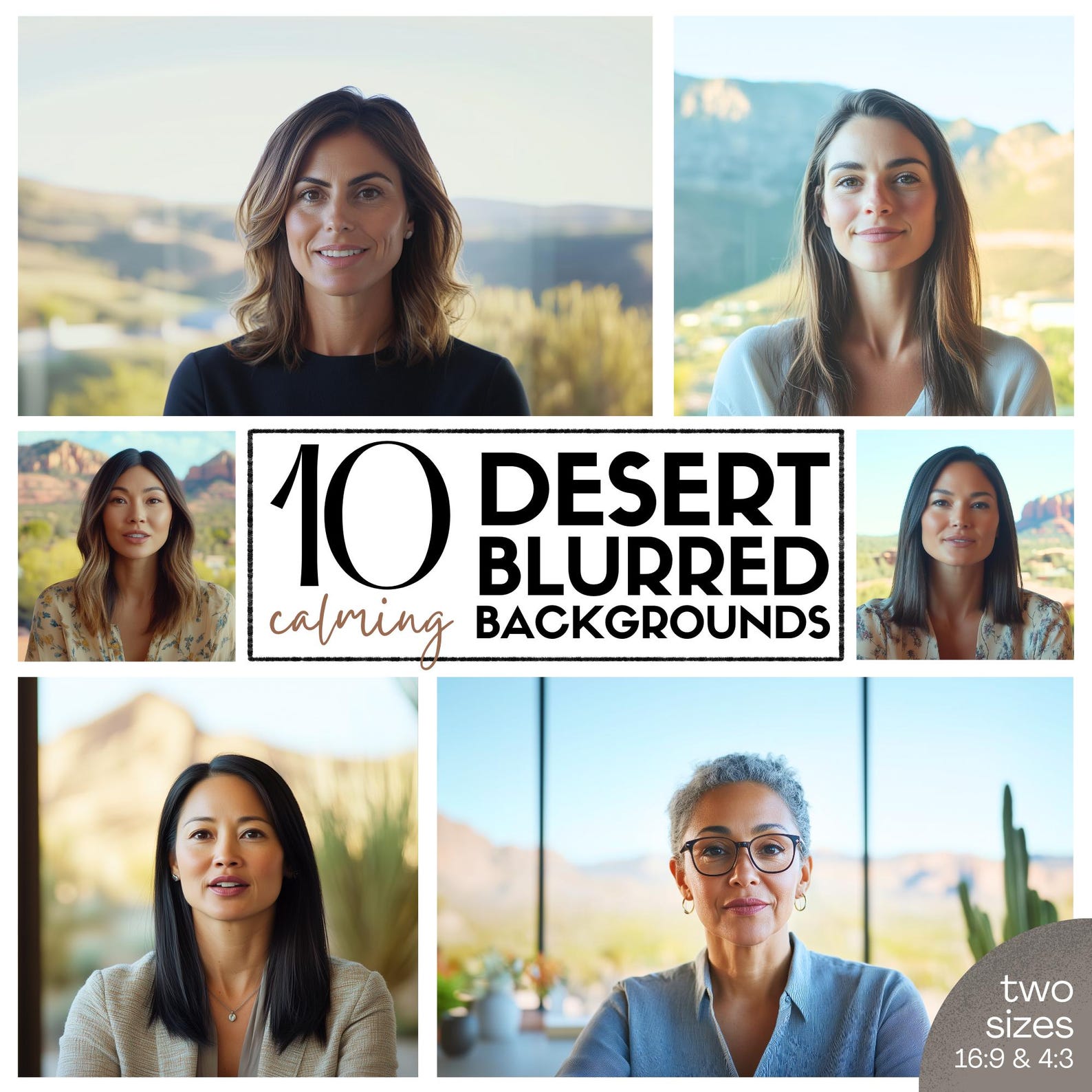 Southwest Virtual Background 10-pack, Natural Zoom Backgrounds, Virtual ...