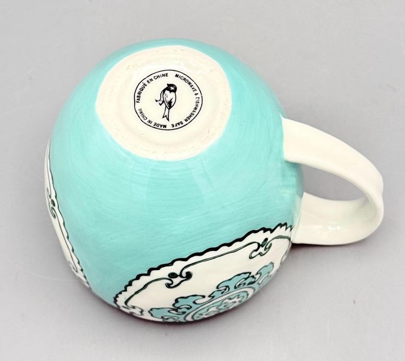 Custom Scented Soy Candle - 11oz - Gloriosa Mint Green Mandala Stoneware Mug - Anthropologie - Mugs - Repurposed & Sustainable image 7