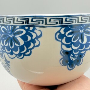 Scented Soy Candle - 25oz - Be Happy Blue Floral Bowl,Large Candles,Gift for Her - Anthropologie - Assorted Bowls - Repurposed & Sustainable bild 12