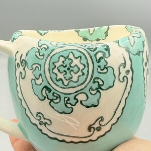 Custom Scented Soy Candle - 11oz - Gloriosa Mint Green Mandala Stoneware Mug - Anthropologie - Mugs - Repurposed & Sustainable image 10