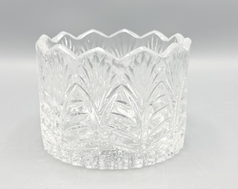 Custom Scented Soy Candle - 13oz - Gorgeous Lead Crystal Glass Portico Wine Holder - Fifth Avenue - Vintage Glass - Repurposed & Sustainable
