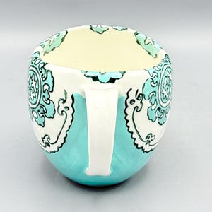 Custom Scented Soy Candle - 11oz - Gloriosa Mint Green Mandala Stoneware Mug - Anthropologie - Mugs - Repurposed & Sustainable image 4