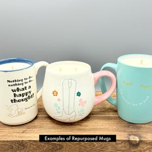 Custom Scented Soy Candle - 11oz - Gloriosa Mint Green Mandala Stoneware Mug - Anthropologie - Mugs - Repurposed & Sustainable image 14