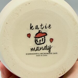 Custom Scented Soy Candle - 13oz - Katie Mandy Letter S Mug Teal Polka Dot Interior - Anthropologie - Mugs - Repurposed & Sustainable image 15