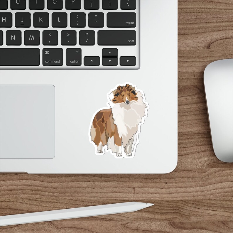 Rough Collie Die-cut Stickers - Etsy
