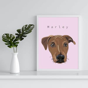 Framed, Custom Pet Portraits, Framed Custom Pet Portraits