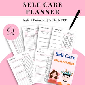 Self Care Planner, Digital Planner, GoodNotes Planner, Self Planner, Daily Planner, Mental Health Mindfulness Healing Anxiety Self Love