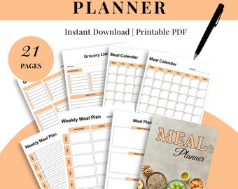 Tygodniowy plan posiłków do druku z listą zakupów (do pobrania w formacie PDF)