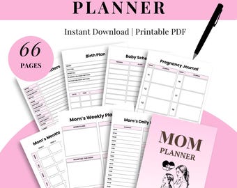 Planer Życia Zapracowanej Mamy: Edytowalny Organizer do Wydruku (Szablon PDF)