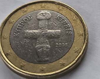 Cypriotische munt. 1 euro 2008.