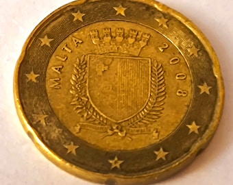 Pièce de Malte 2008. 20 cents.