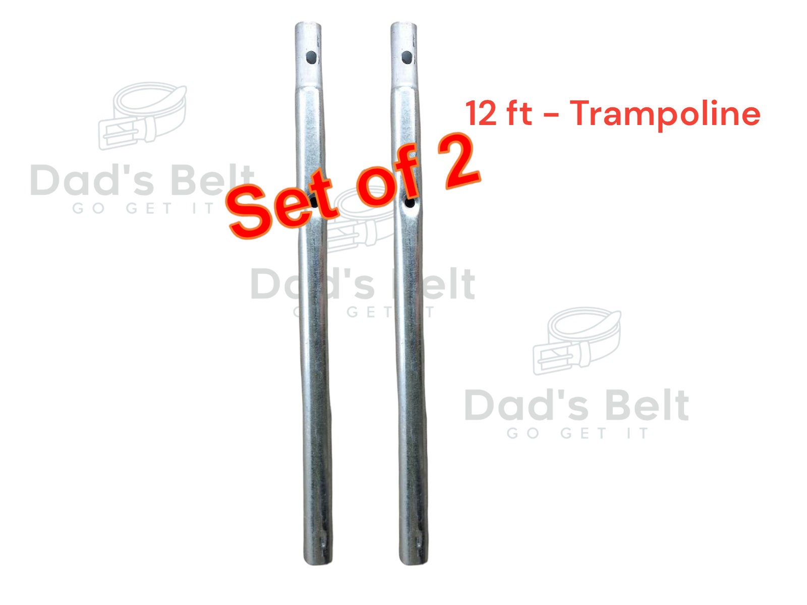 NEW 12foot Round Trampoline Vertical Leg Extension W/holes 6B set of 2