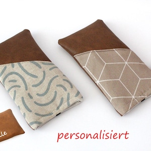 Sac pour téléphone portable de la taille souhaitée, sac Android, sac pour téléphone portable pour femme, sac pour smartphone iPhone végétalien, sac pour téléphone portable personnalisé, sac pour téléphone portable avec nom