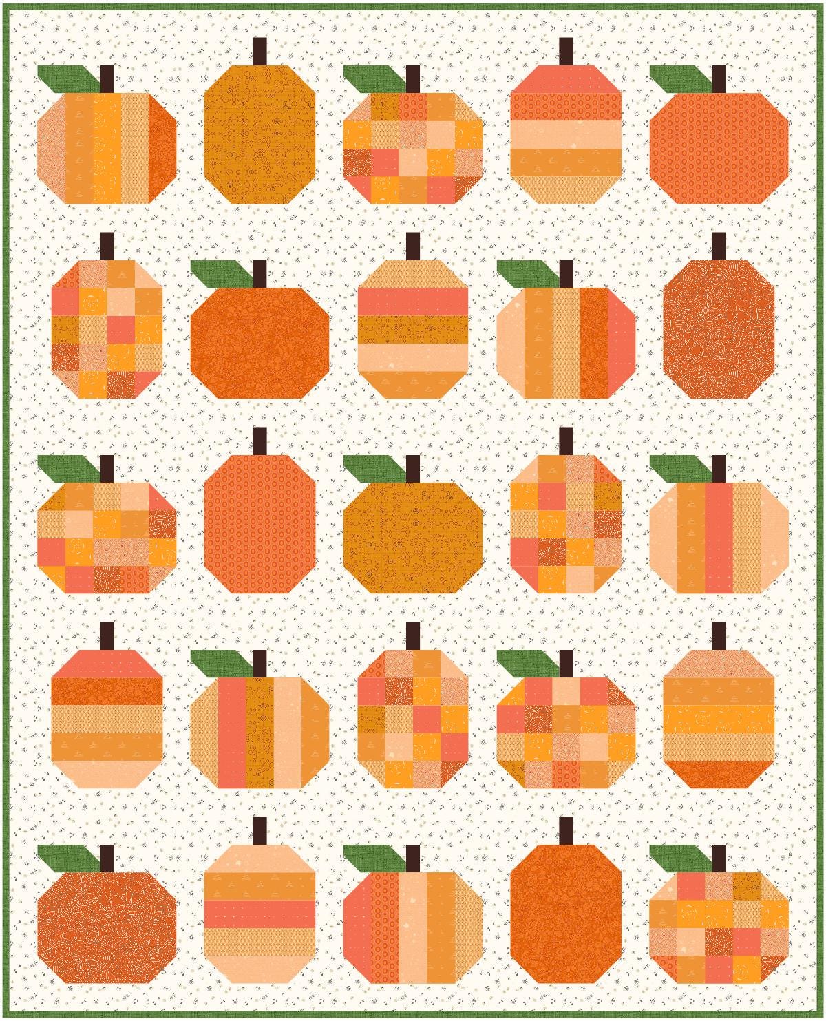 Precut Pumpkins Quilt Kit – Ready to Sew, Fall Autumn Throw Quilt ...