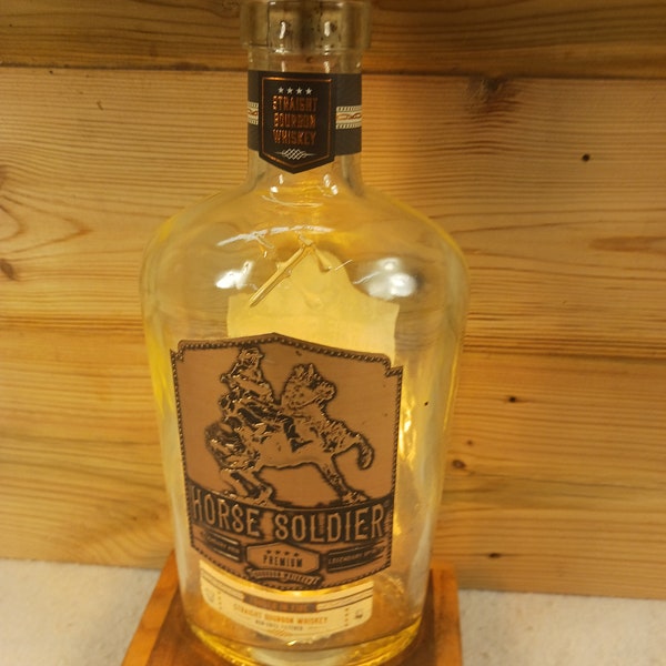 Horse Soldier Bourbon Whiskey Bottle Lamp