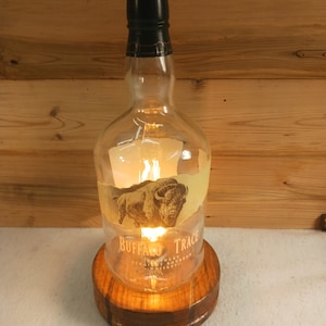 Buffalo Trace 1.750 Large Bourbon Bottle Lamp