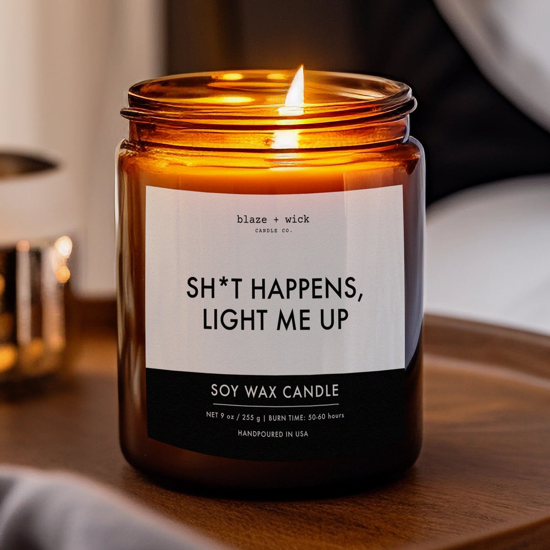Funny Bathroom Quote Candle, Sarcastic Saying Home Decor, Funny