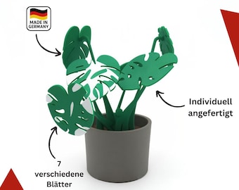 Monstera mit magnetischen Blättern als Tassenuntersetzer - Deko - Zimmerpflanze - Pflanze