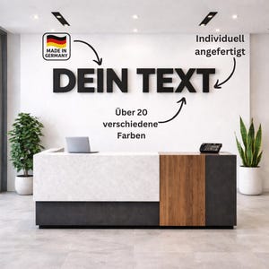 Gepersonaliseerde 3D zelfklevende letters | Muurletters voor naam en logo | Muurbelettering voor deurborden en kantoordecoratie