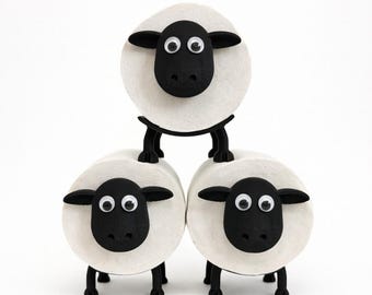 Schaap toiletpapierhouder – Leuke badkamerhulp – Wiebeloogjes