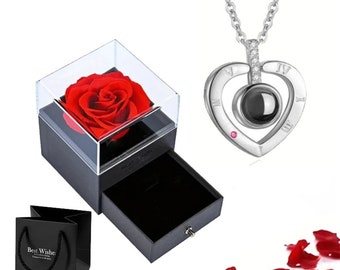 A wonderful necklace that broadcasts 'I love you' in 100 languages, the necklace comes in an amazing rose box, perfect for Valentine's Day.