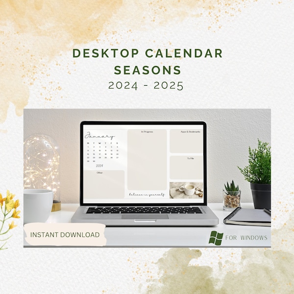 Buy 2024 2025 Seasons Desktop Wallpaper Organizer Folder Icons (for