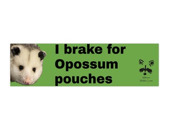 Opossum Beutel-Autoaufkleber