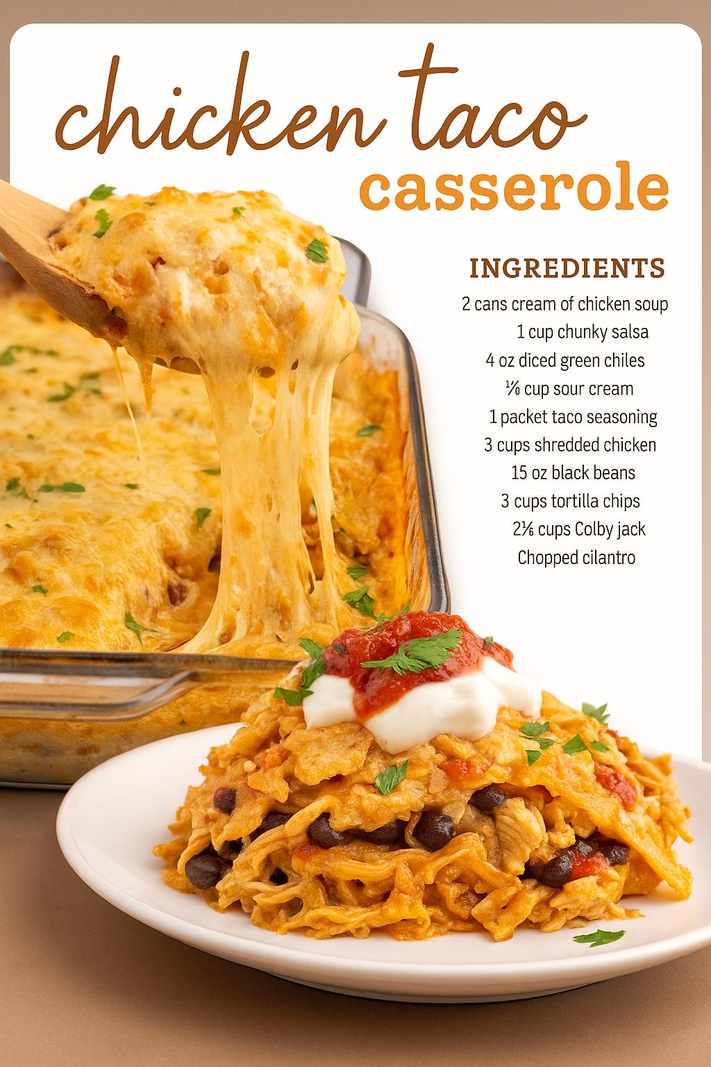 Chicken Taco Healthy Taco Bake Chicken Taco Casserole Keto Tater