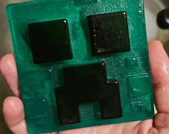 Minecraft Style Creeper Soap